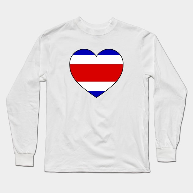 Heart - Costa Rica _085 Long Sleeve T-Shirt by Tridaak